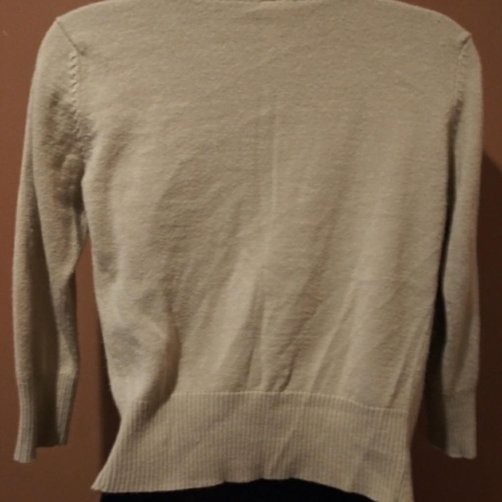 Active Basic Tan Button Up Sweater Size Medium - image 2